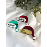 Santa Hat Name Badge