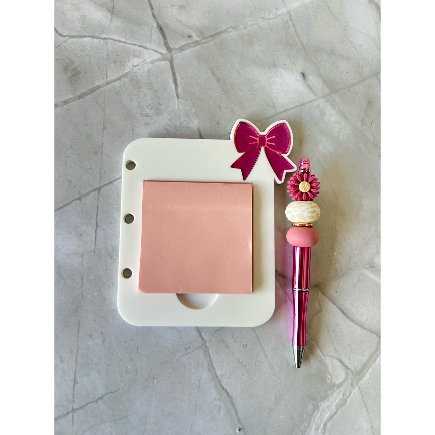 Bows & Bliss Sticky Note Holder