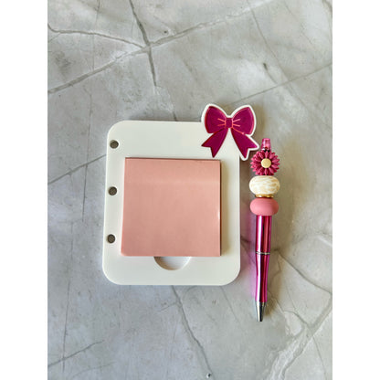 Bows & Bliss Sticky Note Holder