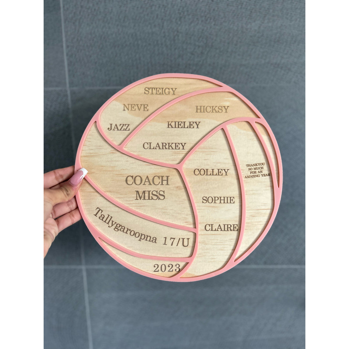 Personalised Thank You Plaque for Coaches