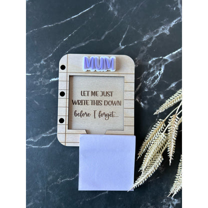 Personalised Sticky Note Holder