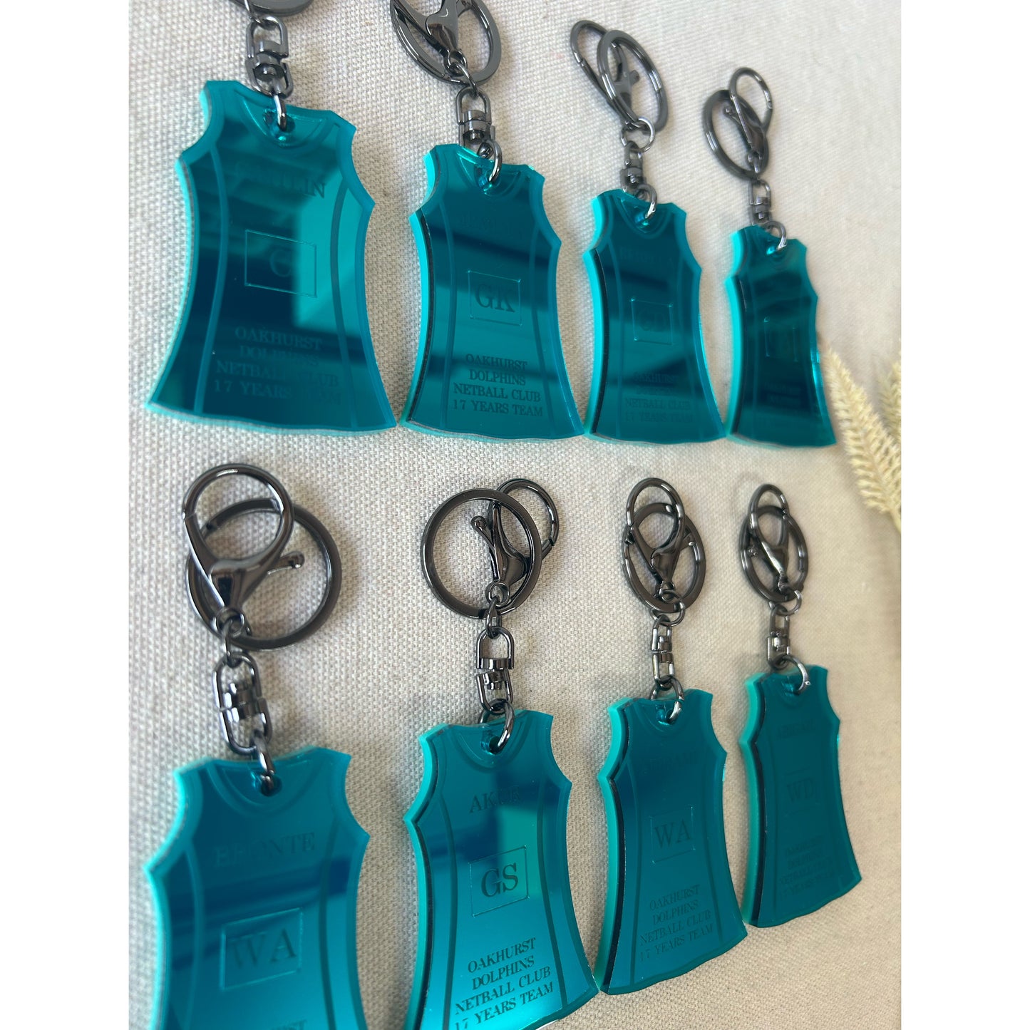 Netball Dress Keychains