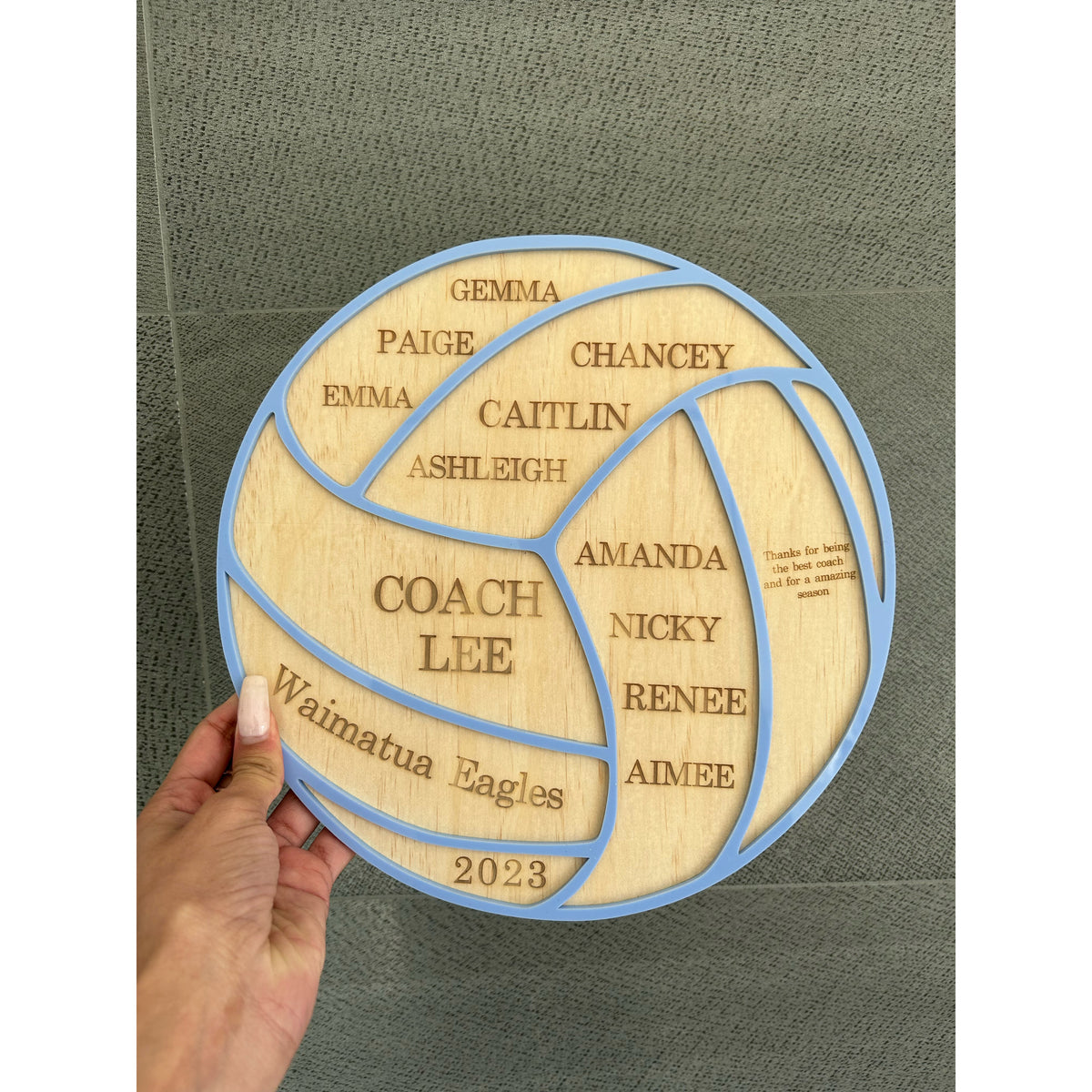 Personalised Thank You Plaque for Coaches
