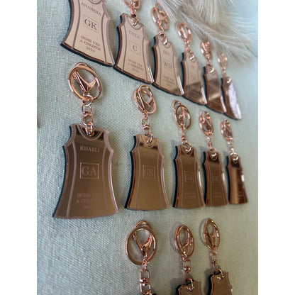 Netball Dress Keychains