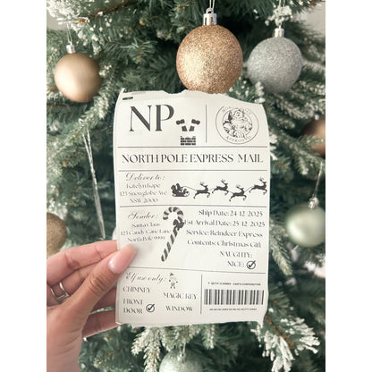 North Pole Express Mail Labels - Pk 6