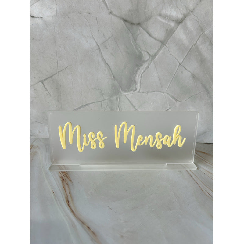 Acrylic Name Plate