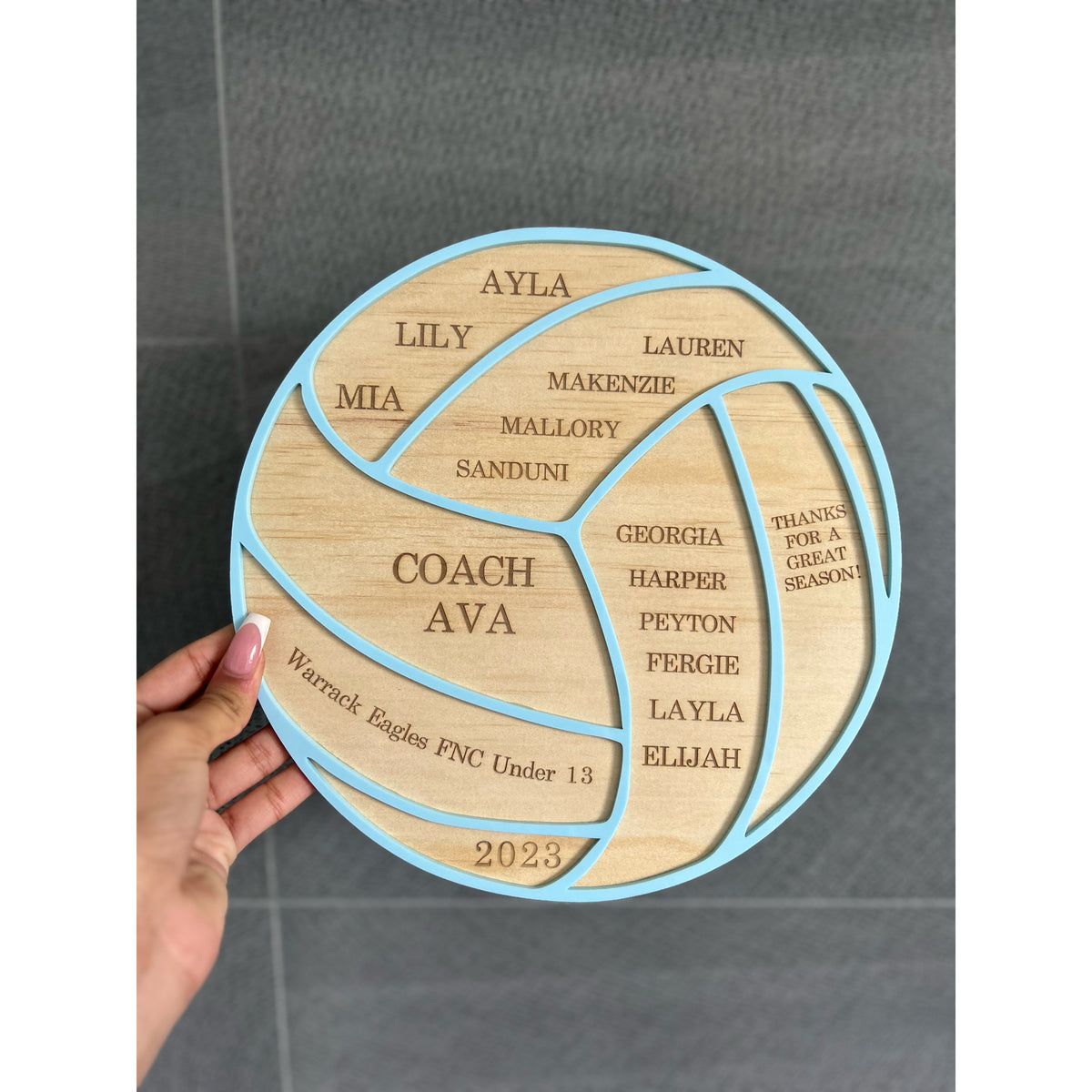 Personalised Thank You Plaque for Coaches