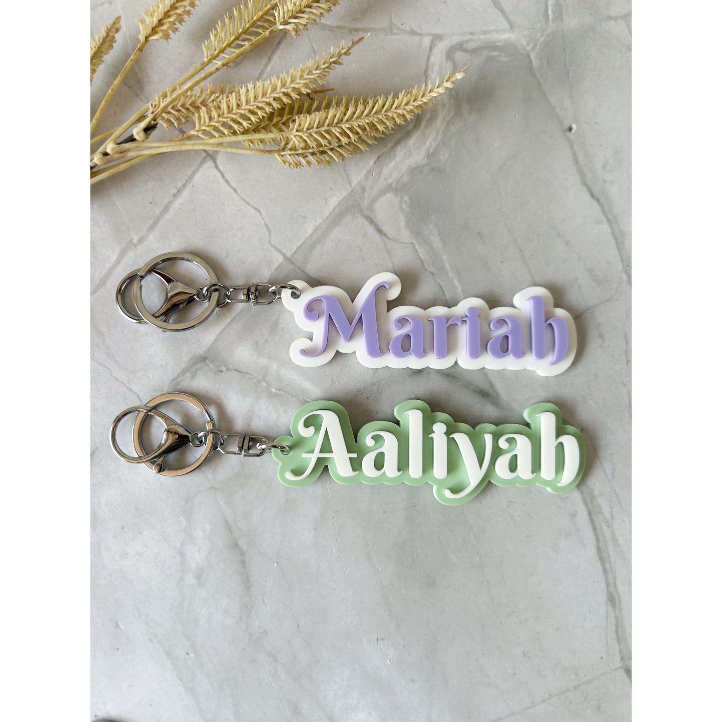 Double Layered Keychains