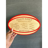 Personalised Thank You Plaque for Coaches