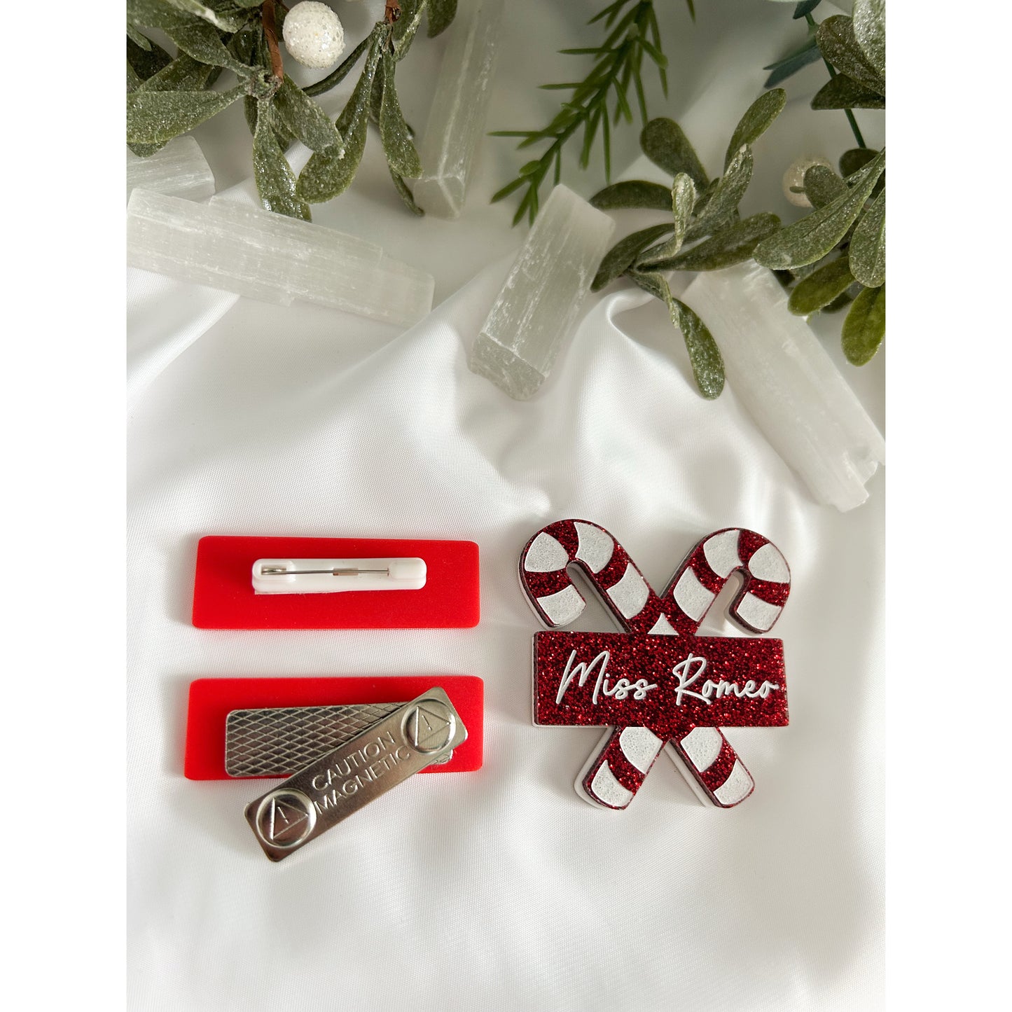 Candy Cane Name Badge