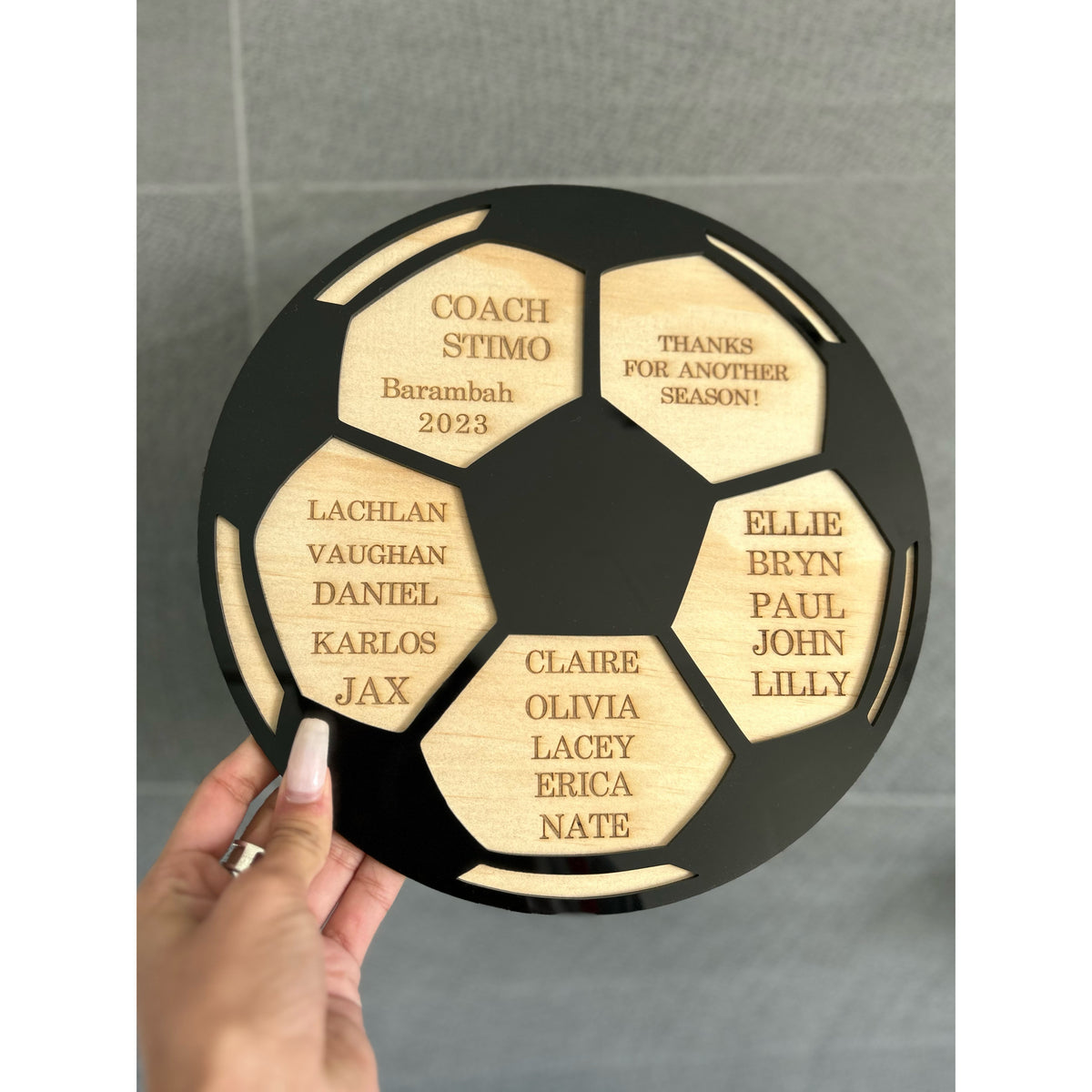 Personalised Thank You Plaque for Coaches