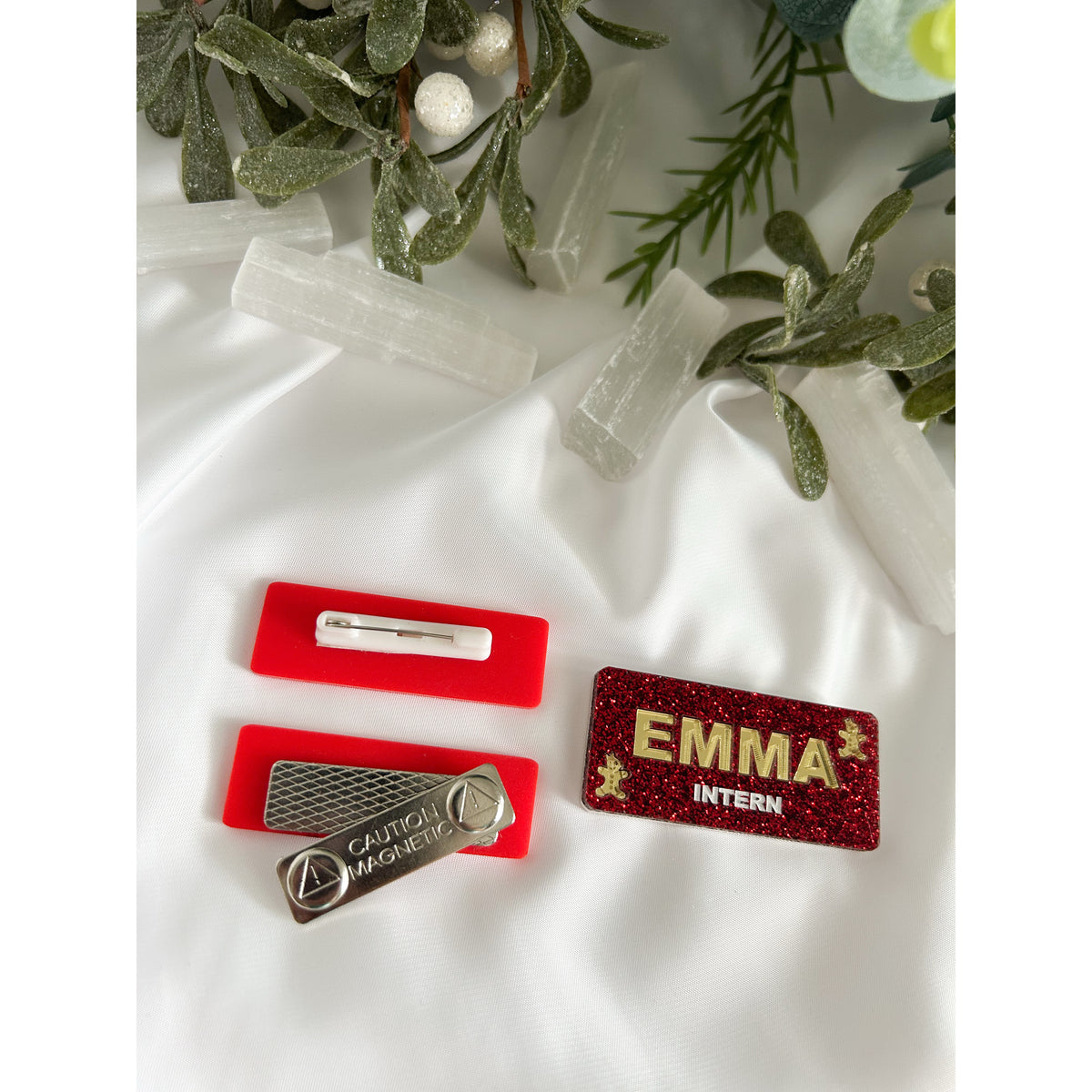 Glitter Name Badge