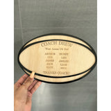 Personalised Thank You Plaque for Coaches