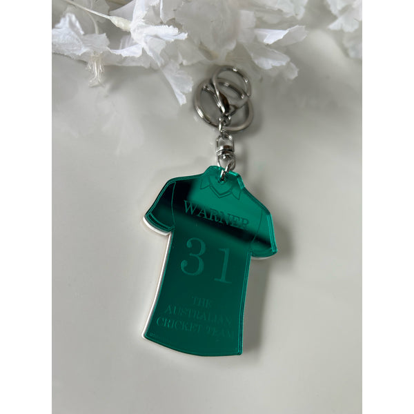 Cricket Jersey Keychain