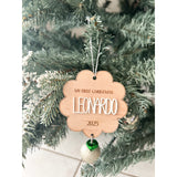 Wooden Scallop First Christmas