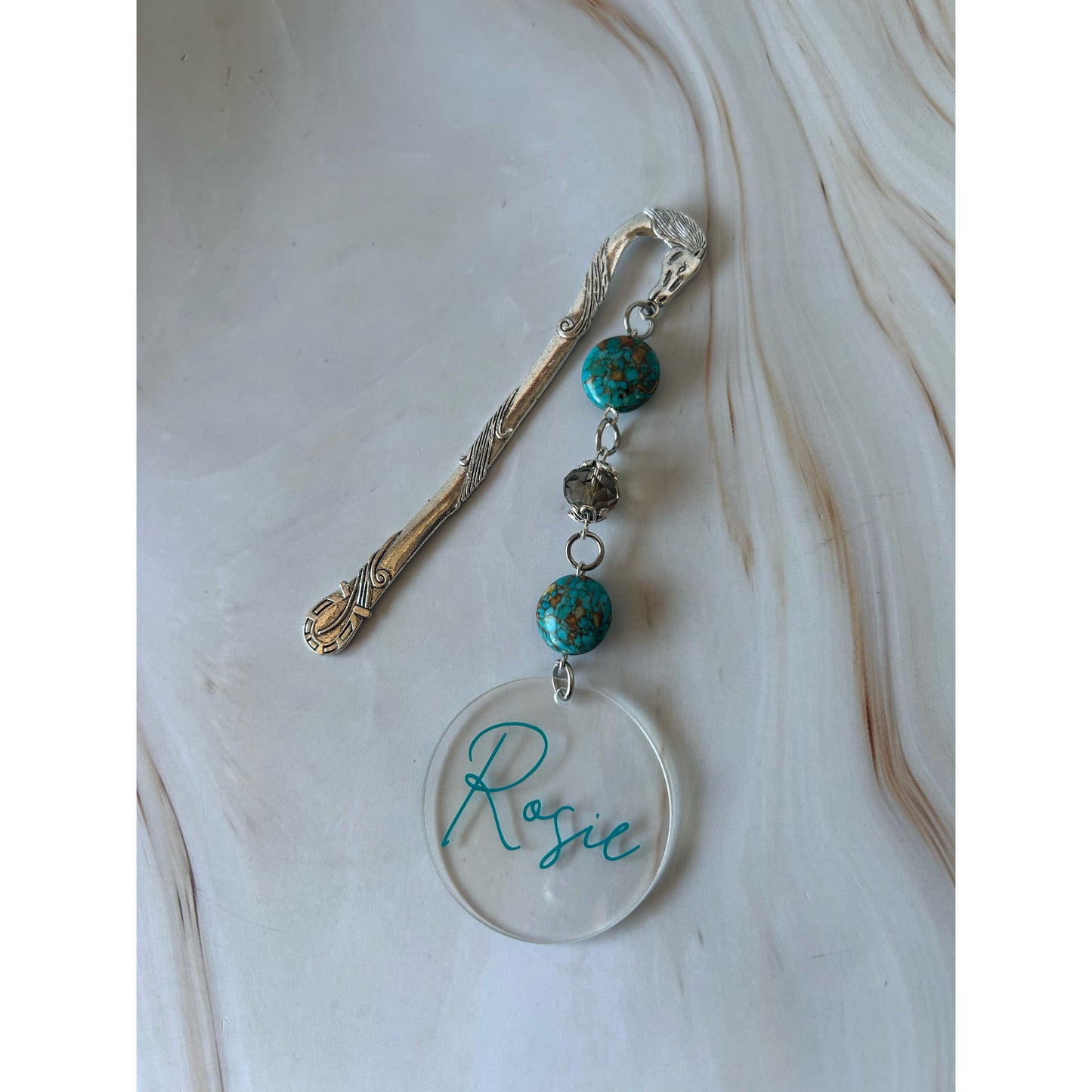 Multicoloured Turquoise Gemstone Bookmark