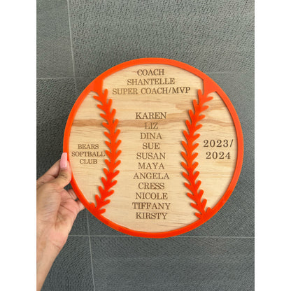 Coach Plaque