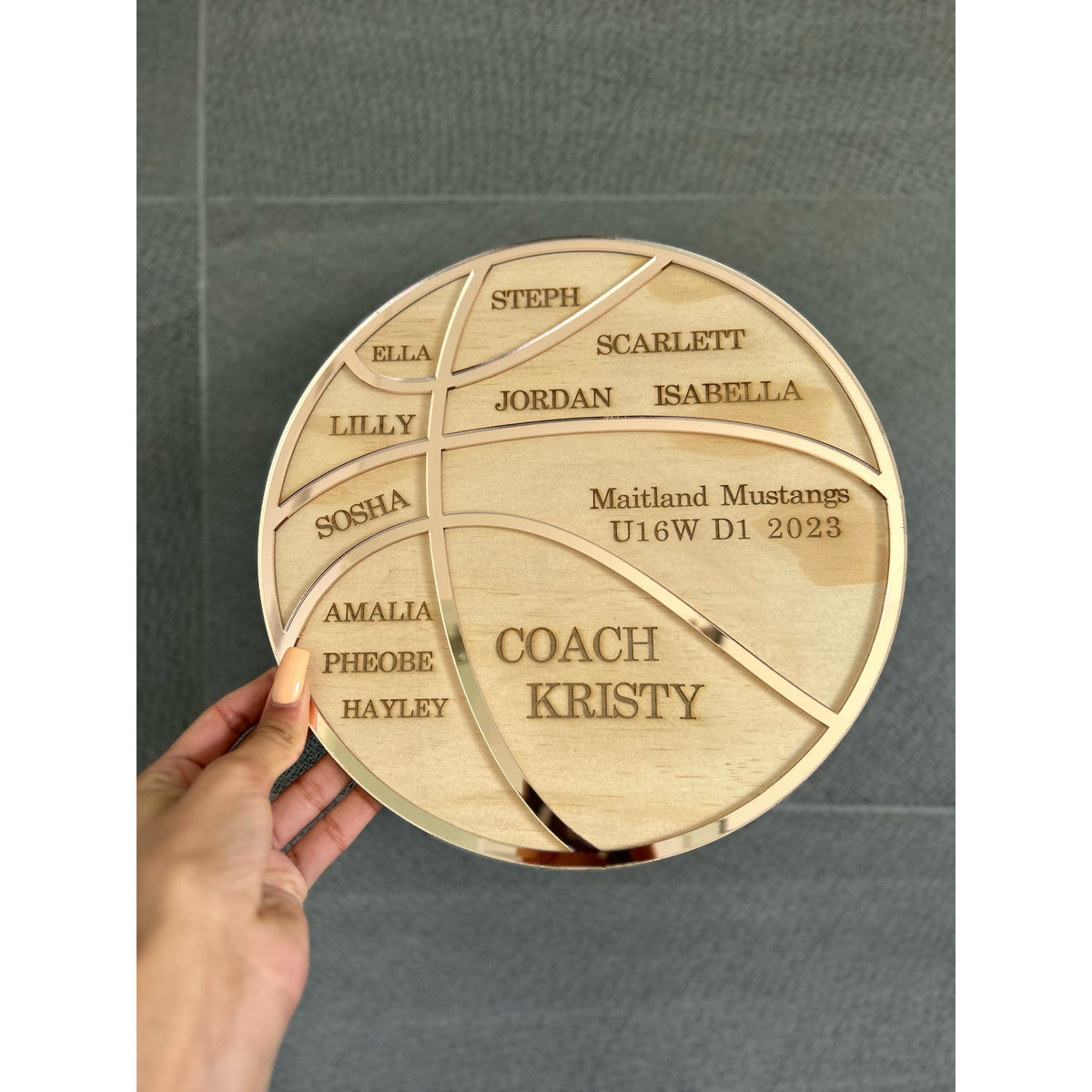 Personalised Thank You Plaque for Coaches, photo 2