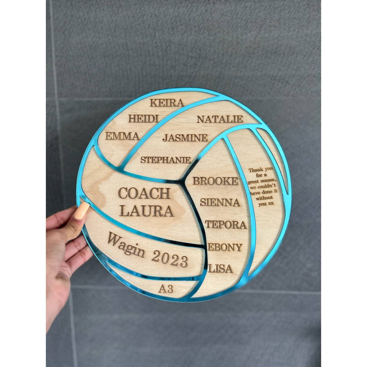 Personalised Thank You Plaque for Coaches