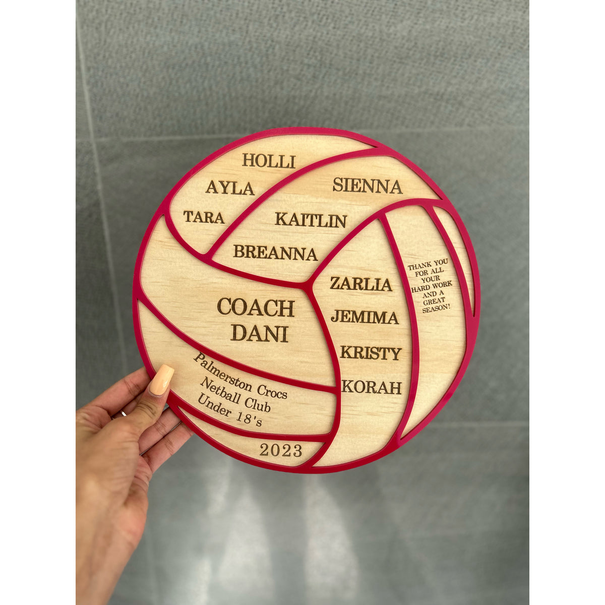 Personalised Thank You Plaque for Coaches
