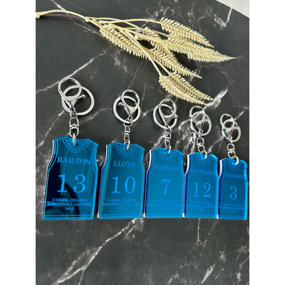 Basketball Jersey Keychain