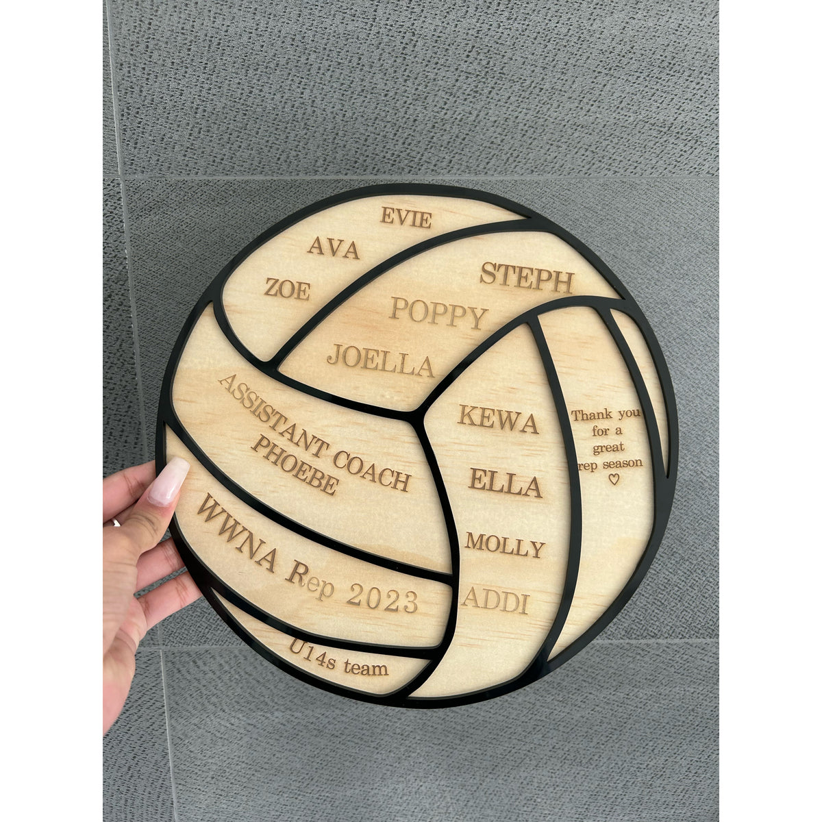 Personalised Thank You Plaque for Coaches