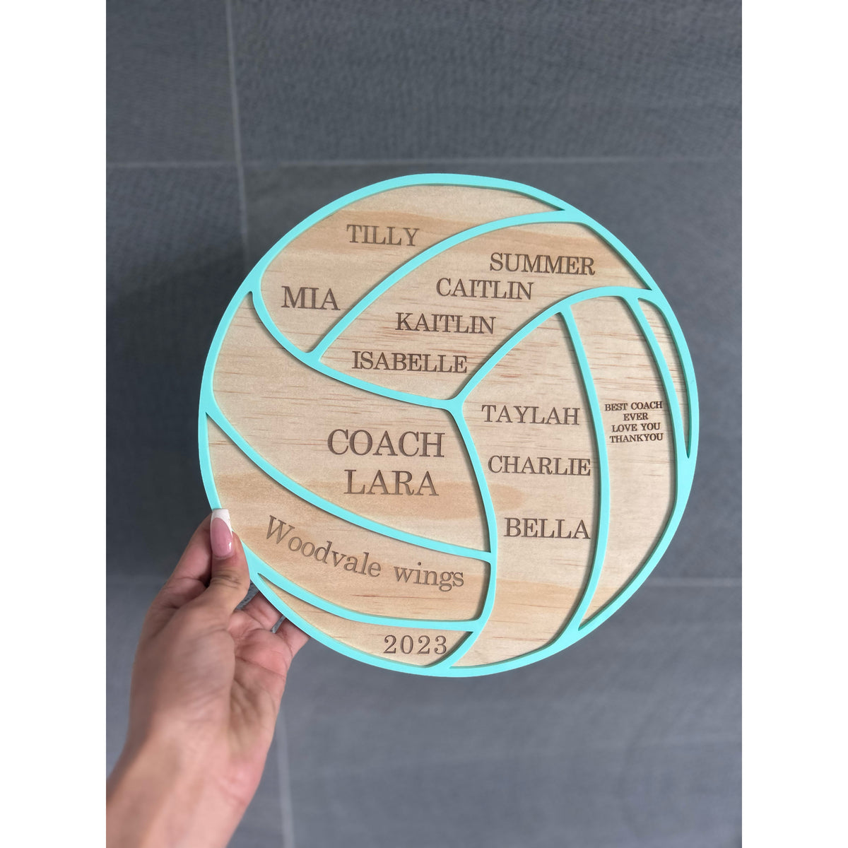 Personalised Thank You Plaque for Coaches