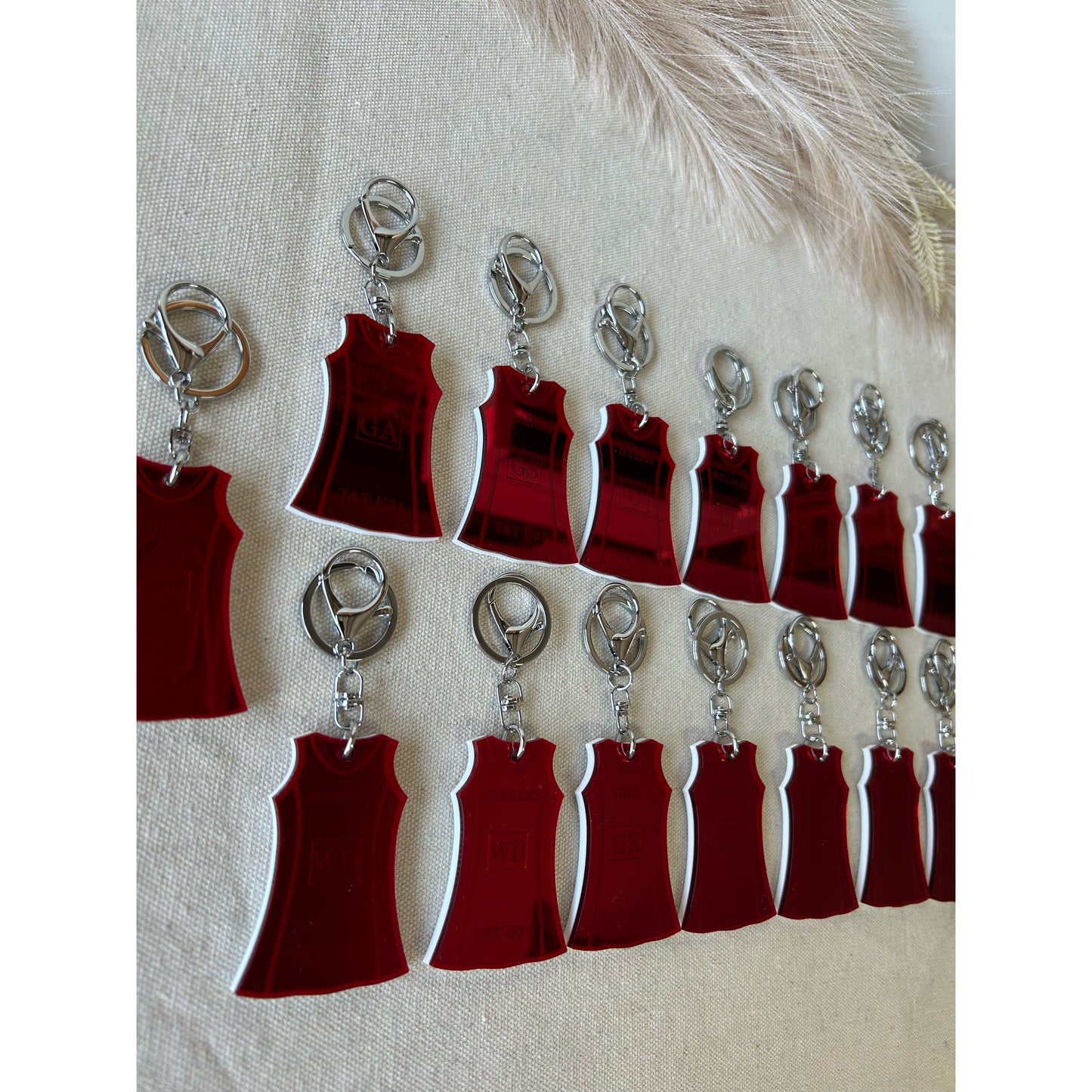 Netball Dress Keychains
