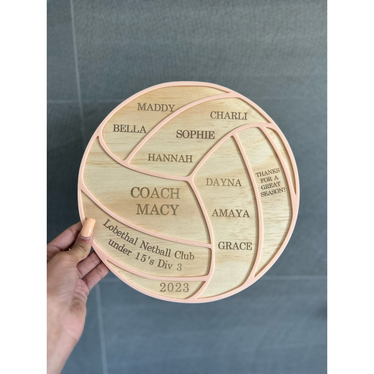 Personalised Thank You Plaque for Coaches