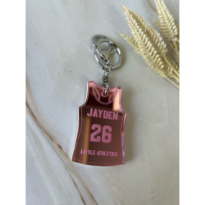 Track Singlet Keychain