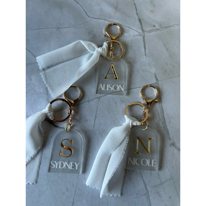 Luxe Initial Keychain - Engraved