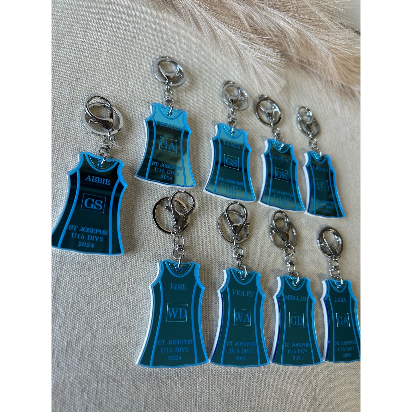 Netball Dress Keychains