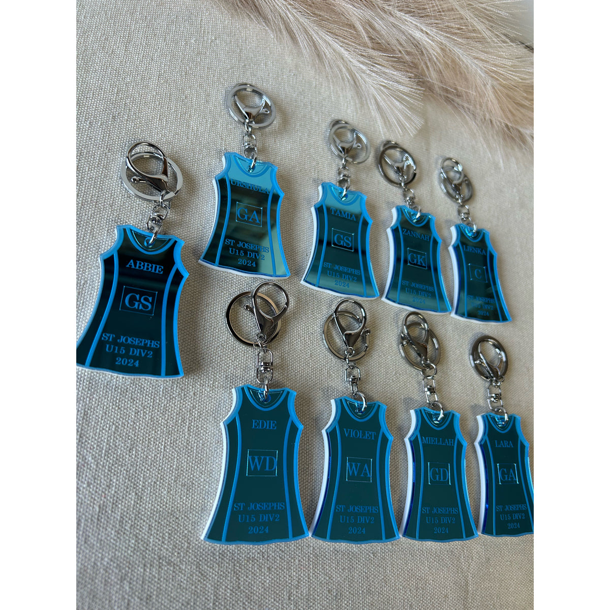 Netball Dress Keychains