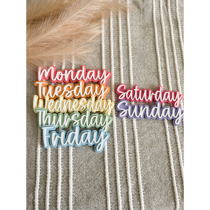 Mon-Fri Whiteboard Magnets