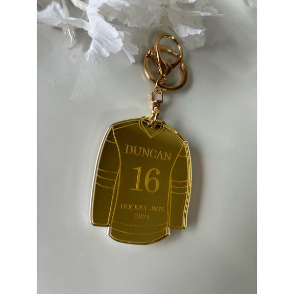 Hockey Jersey Keychain