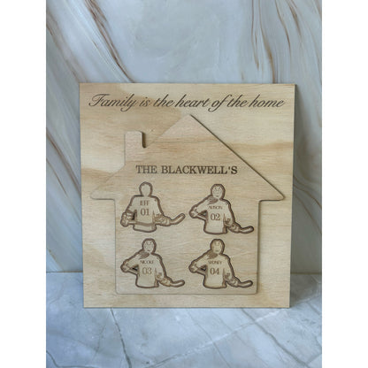 Hockey Family Puzzle Plaque