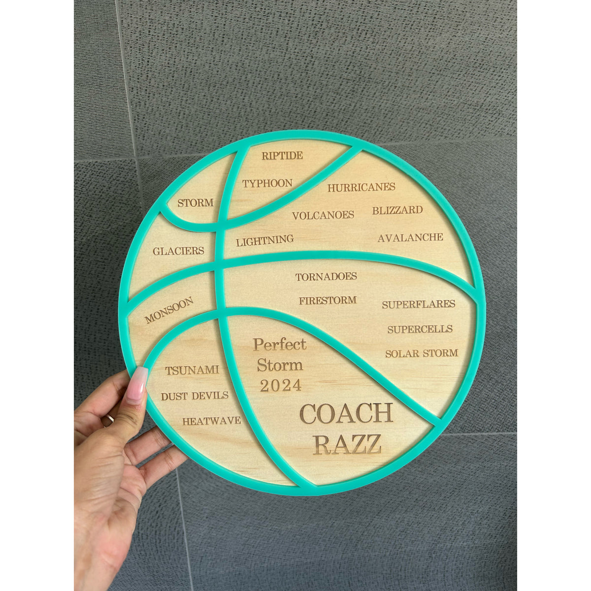 Personalised Thank You Plaque for Coaches
