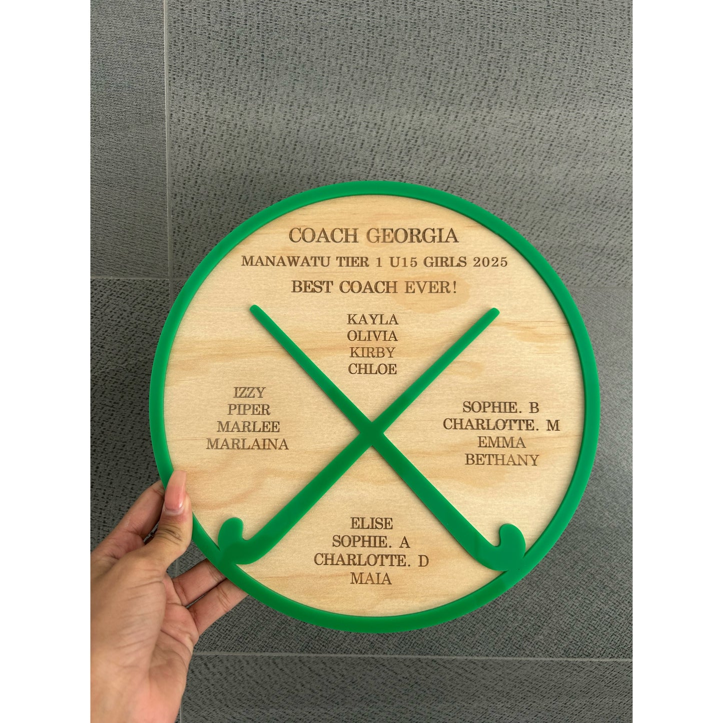 Personalised Thank You Plaque for Coaches