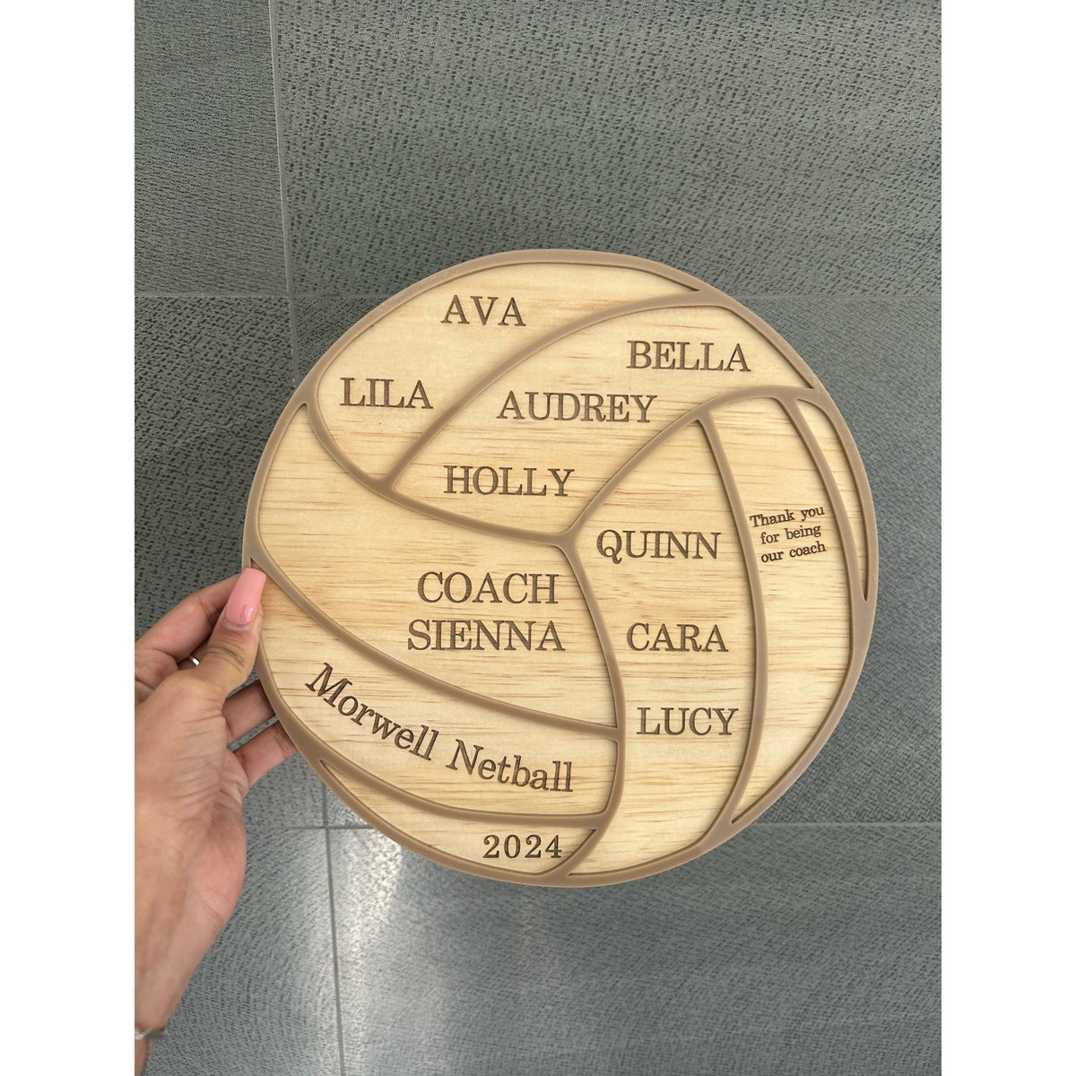Personalised Thank You Plaque for Coaches