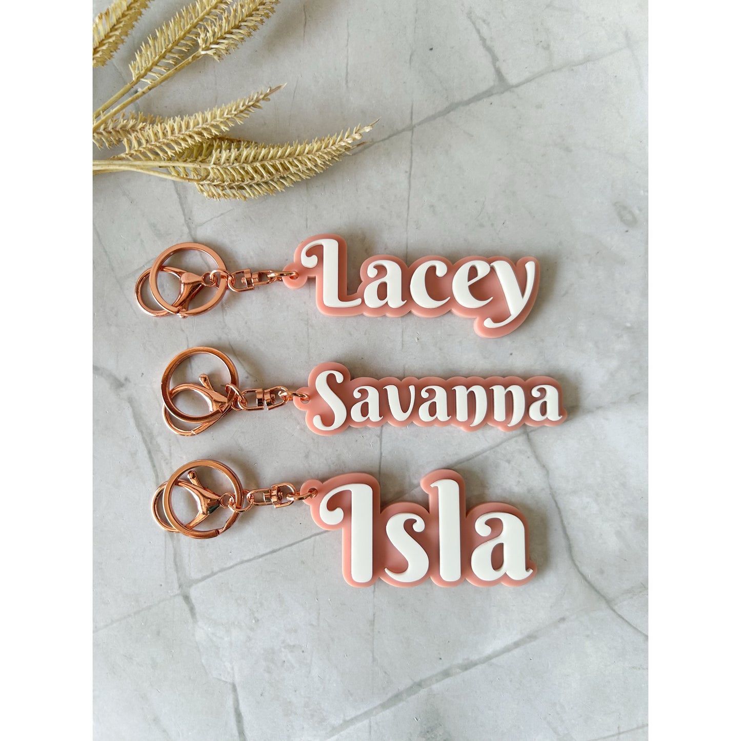 Double Layered Keychains