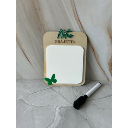 Personalised Reusuable Whiteboard Notepad - Butterfly