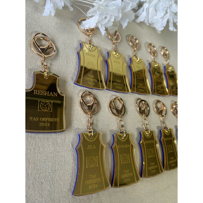 Netball Dress Keychains