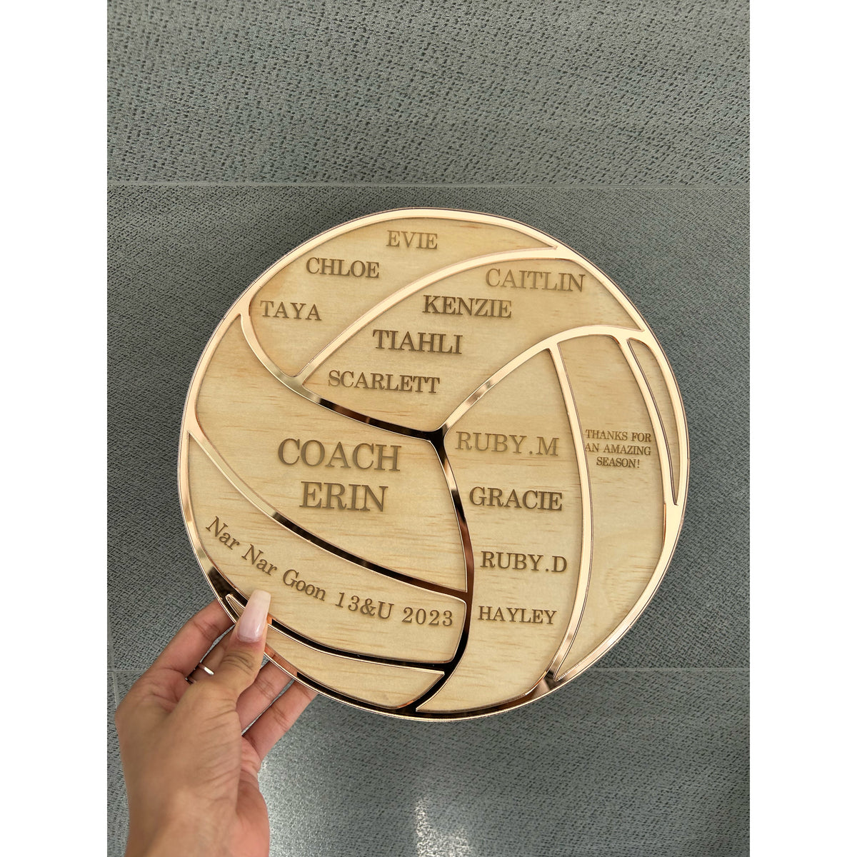 Personalised Thank You Plaque for Coaches