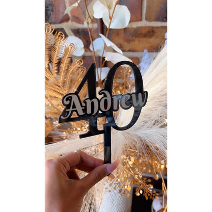 Acrylic Cake Topper - Mirror