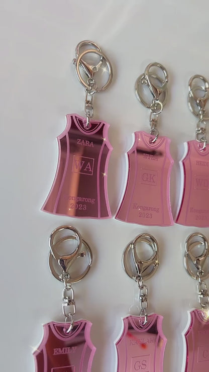 Netball Dress Keychains