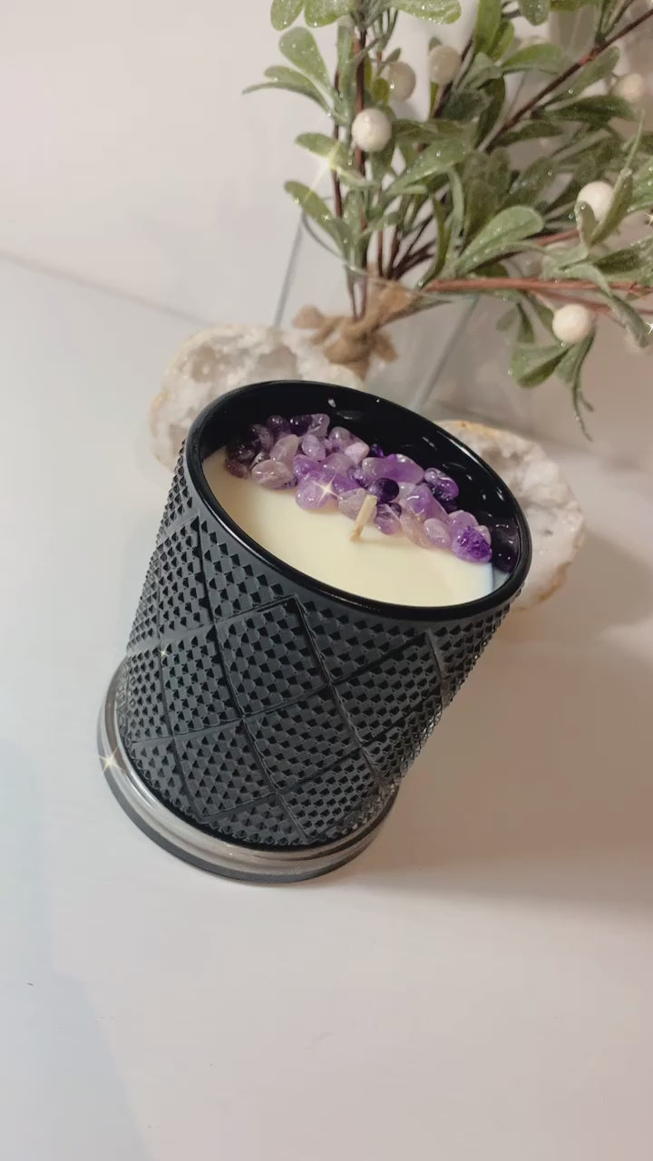 Amethyst Infused Diamond Candle, video 2