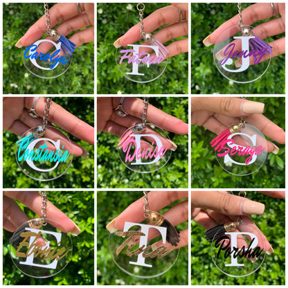 Personalised Acrylic Keychains freeshipping - The Aesthetic Cove