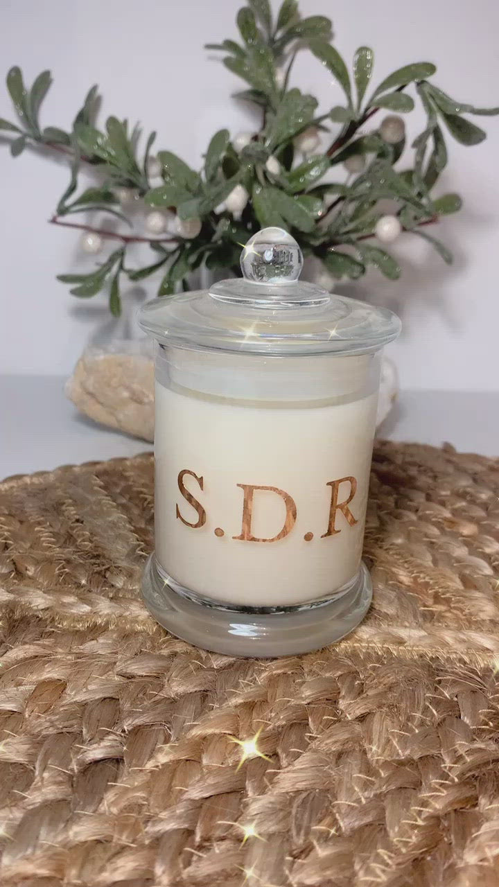 Personalised Natural Soy Wax Candle, video 2