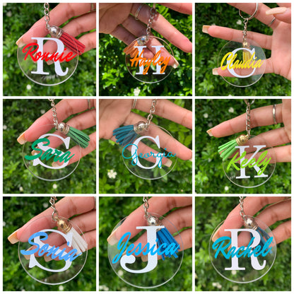 Personalised Acrylic Keychains freeshipping - The Aesthetic Cove