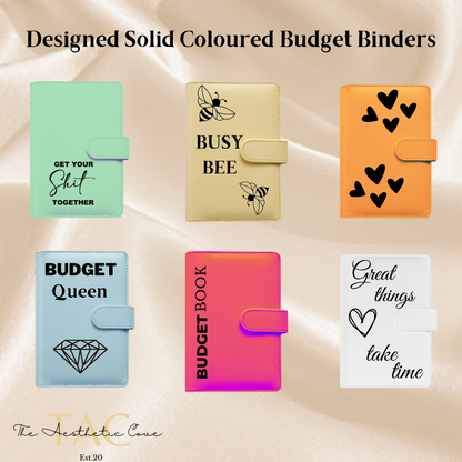 Designed Solid Coloured Budget Binders